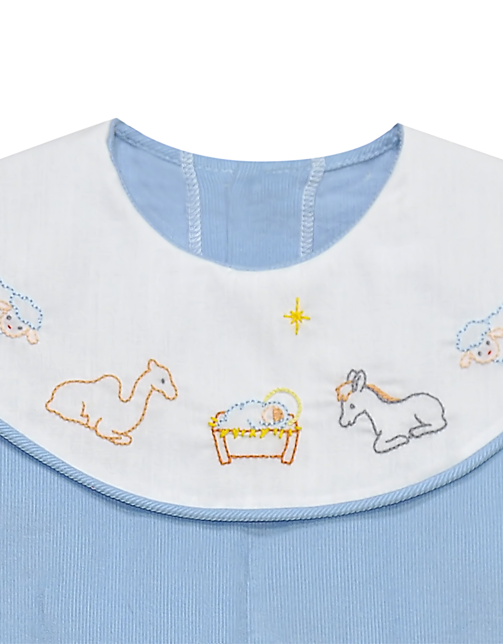 Remember Nguyen 2001R Blue Nativity Romper
