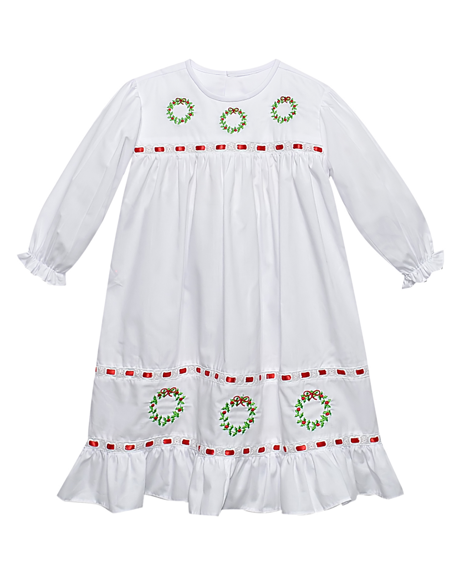 Remember Nguyen CG-CW White Clementine Christmas Wreath Dress