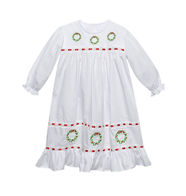 Remember Nguyen White Clementine Christmas Wreath Dress