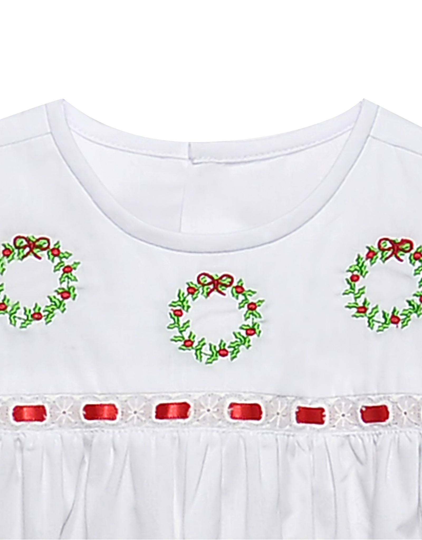 Remember Nguyen CG-CW White Clementine Christmas Wreath Dress