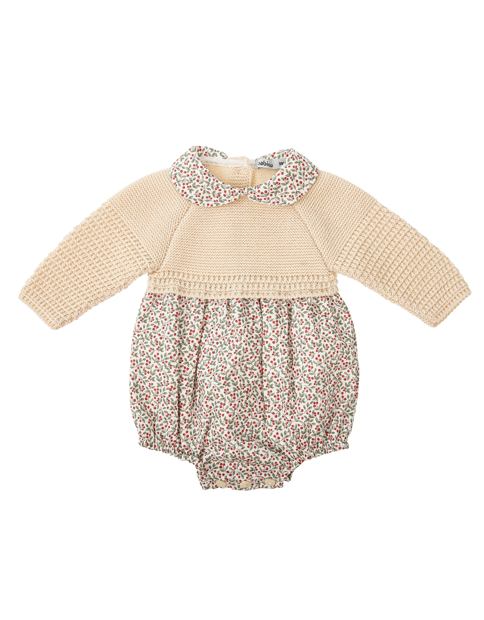 Babidu 30813 Cream Floral Bubble