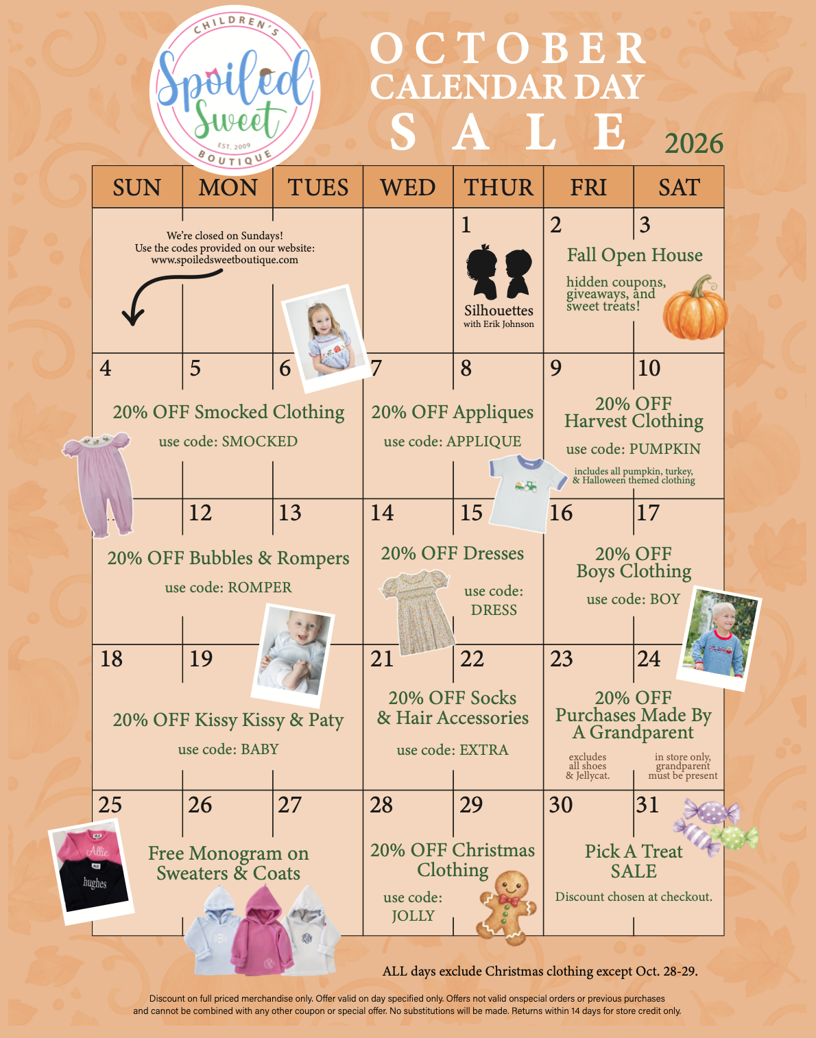 OctoberCalendarDaySale