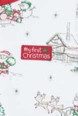 Little Me LMF26 Holiday Scene Footie/Hat