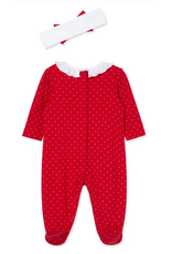 Little Me LMF26 Dainty Trees Footie/Headband