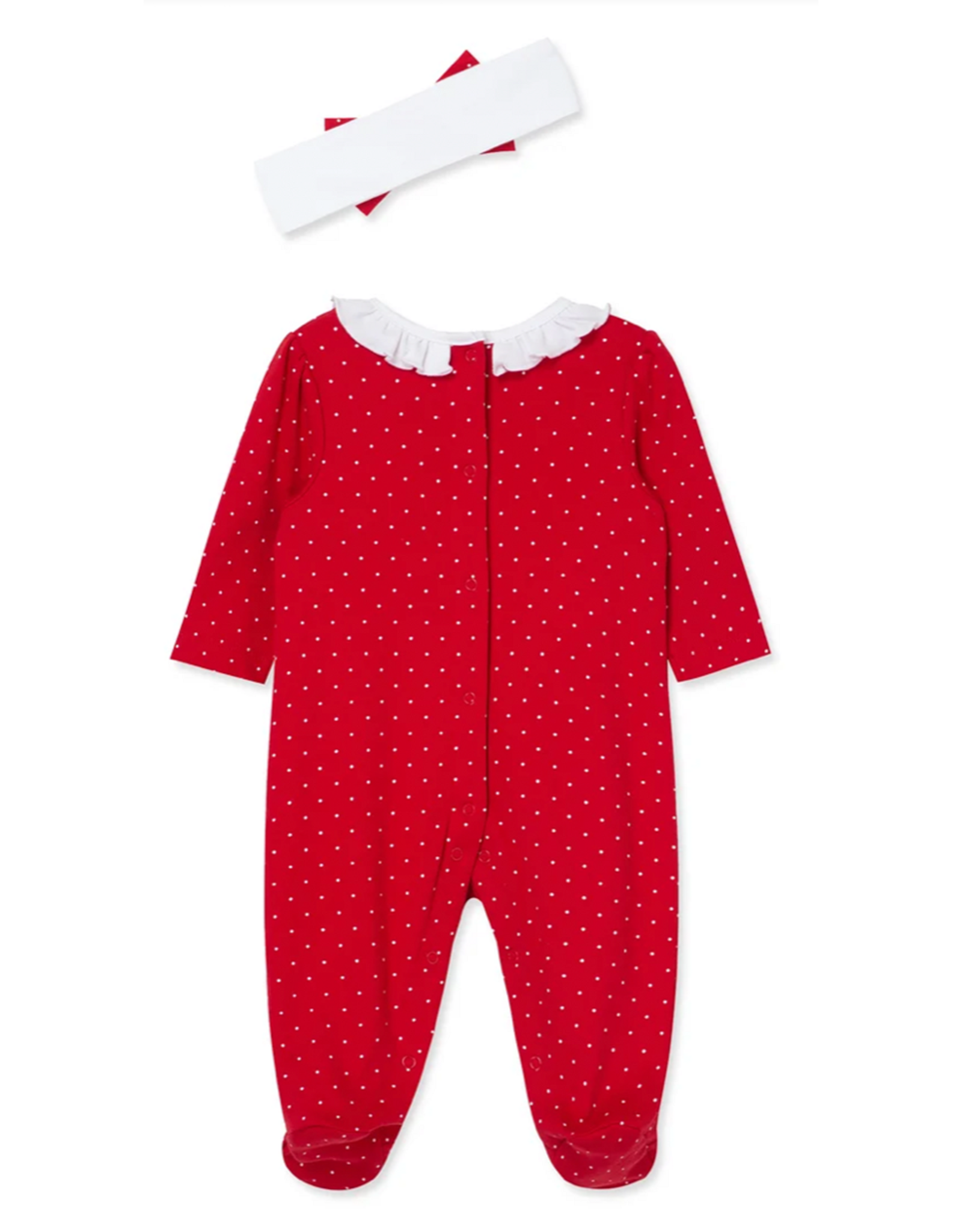 Little Me LMF26 Dainty Trees Footie/Headband