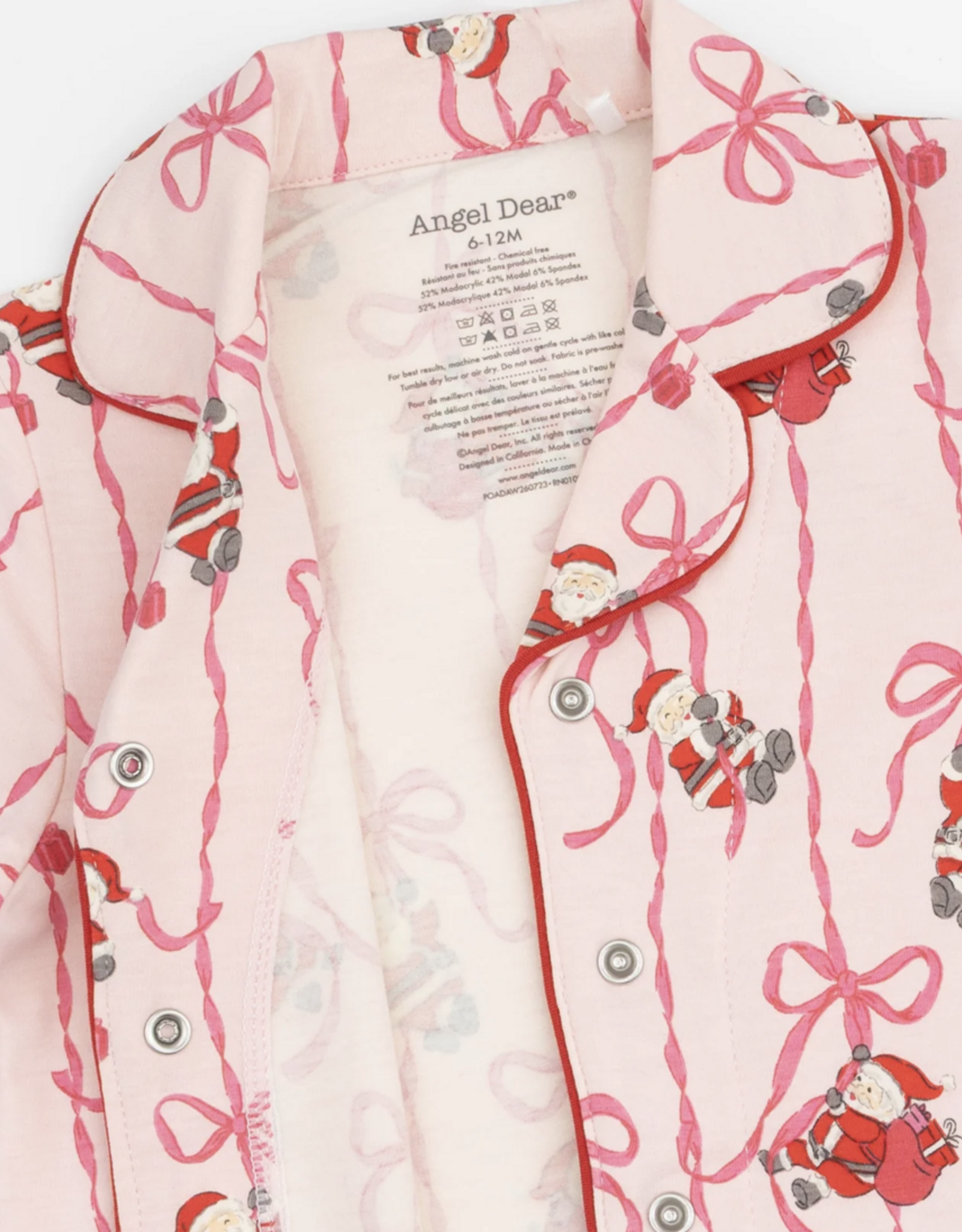 Angel Dear ADF26 Lounge Top/Pant Bows & Santa