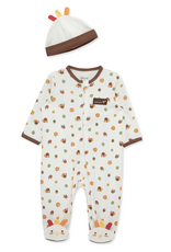 Little Me LMF26 Turkey Footie/Hat