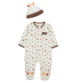 Little Me Turkey Footie/Hat