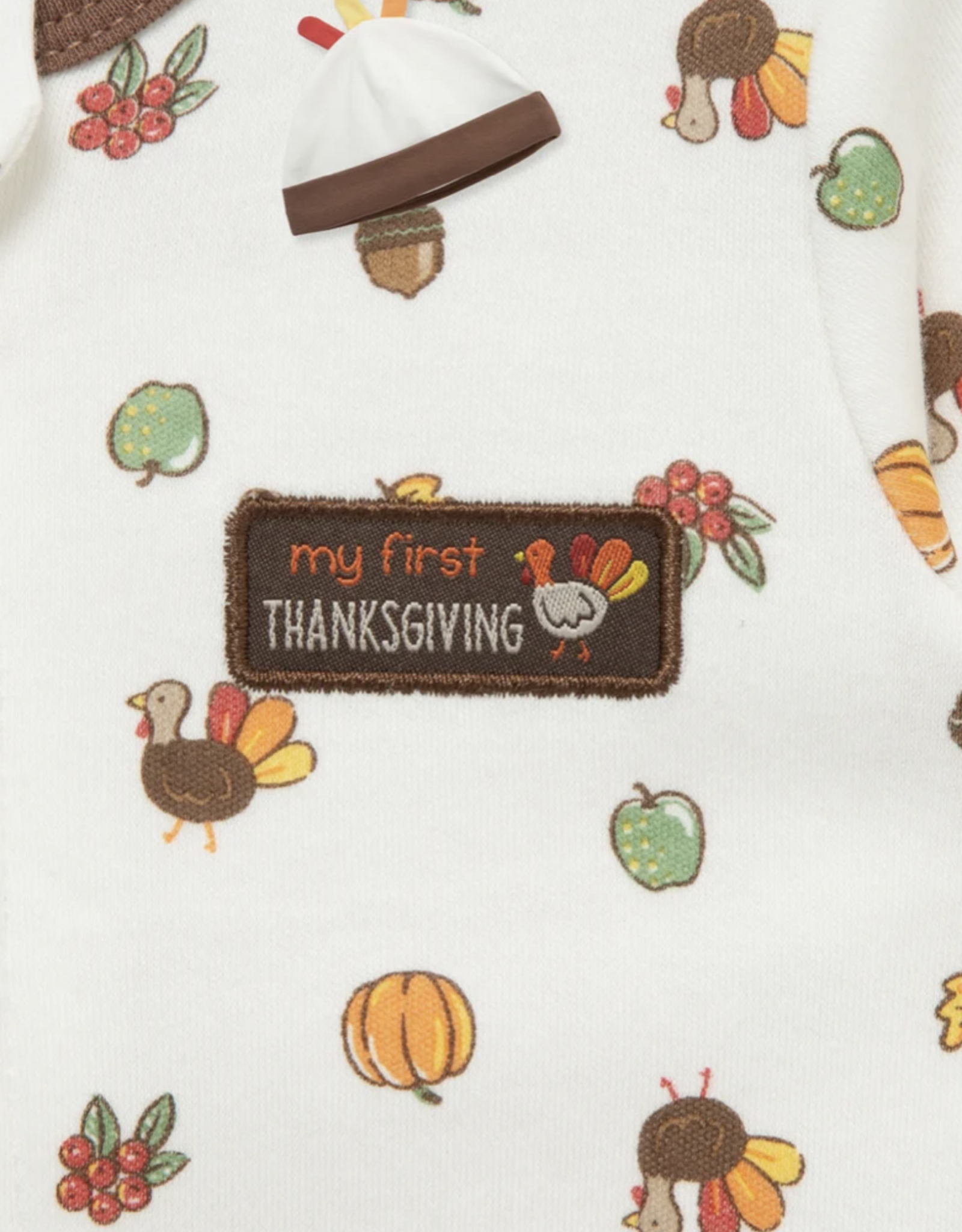 Little Me LMF26 Turkey Footie/Hat
