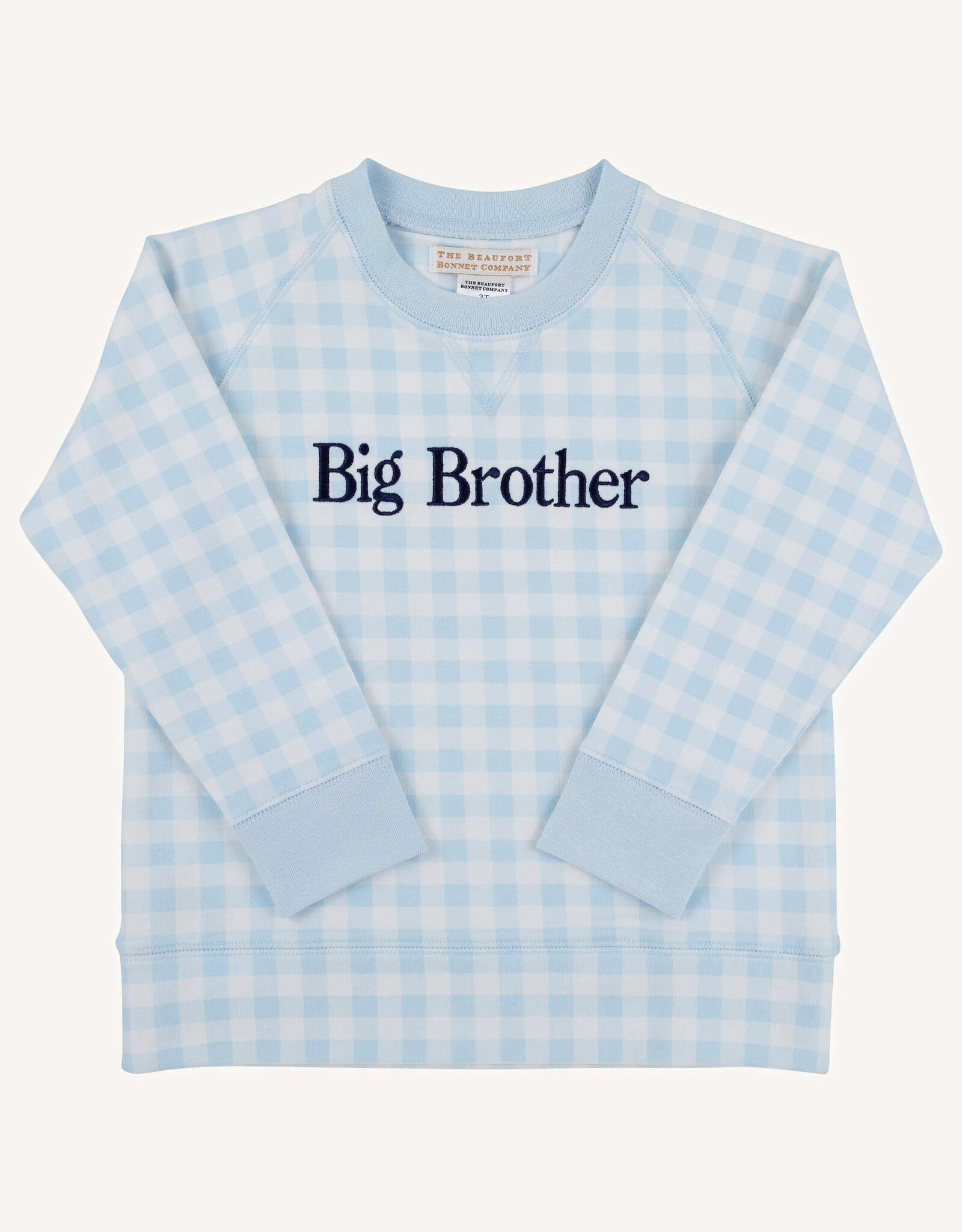 TBBC Cassidy Crewneck Blu Gingham Big Brother