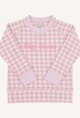TBBC Cassidy Crewneck Pink Gingham Big Sister