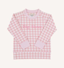 TBBC Cassidy Crewneck Pink Gingham Big Sister