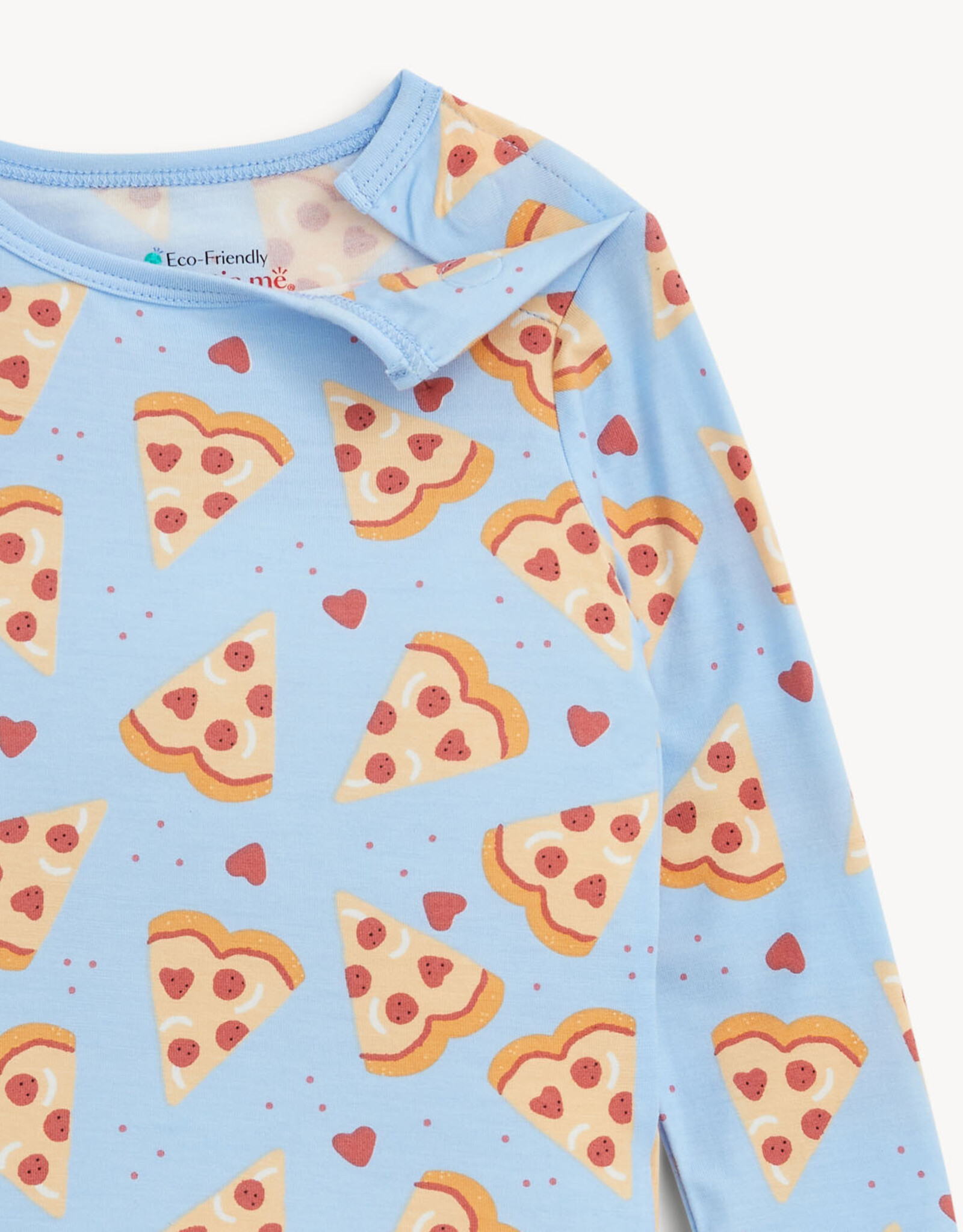 Magnetic Me MM Modal 2 Pc PJ Set Pizza My Heart BLUE