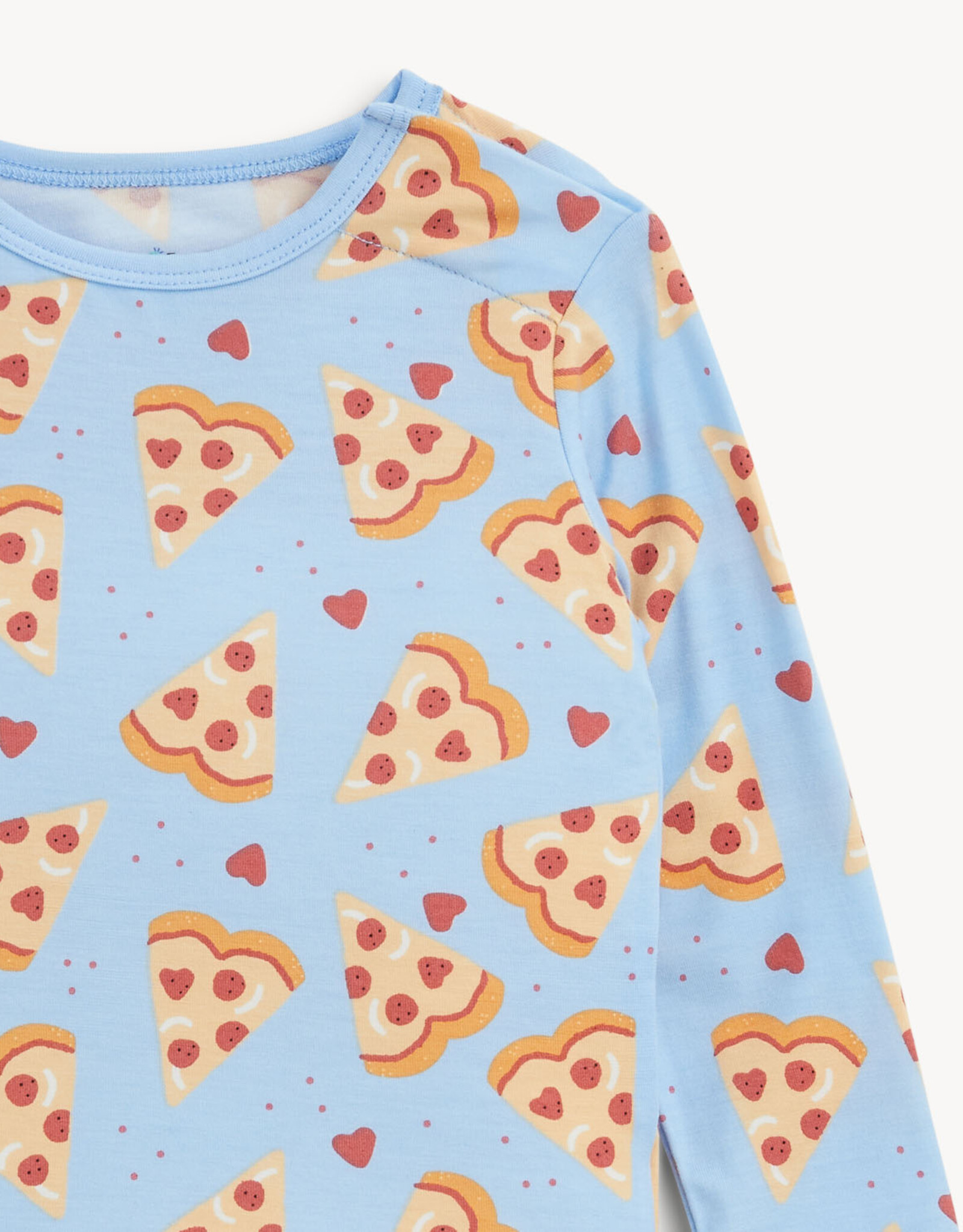 Magnetic Me MM Modal 2 Pc PJ Set Pizza My Heart BLUE