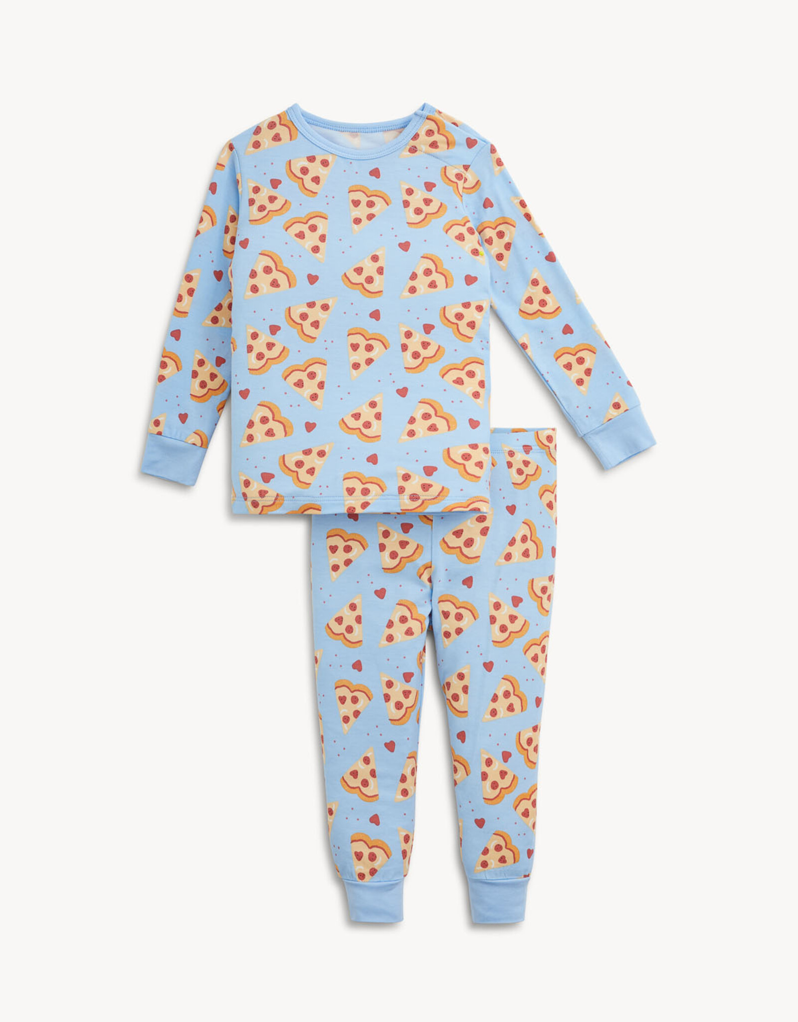 Magnetic Me MM Modal 2 Pc PJ Set Pizza My Heart BLUE
