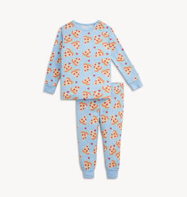 Magnetic Me Modal 2 Pc PJ Set Pizza My Heart BLUE