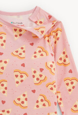 Magnetic Me MM Modal 2 Pc PJ Set Pizza My Heart PINK