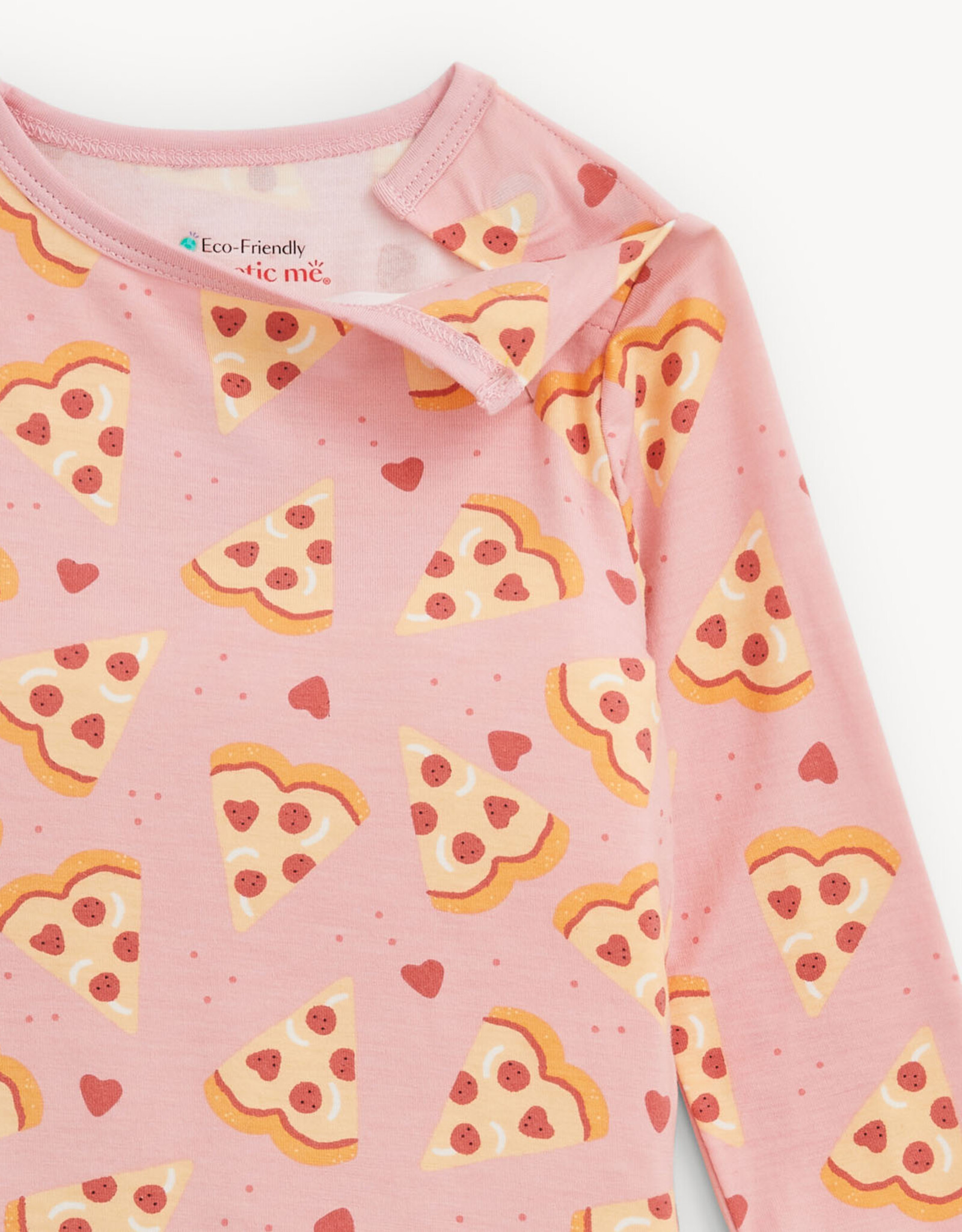 Magnetic Me MM Modal 2 Pc PJ Set Pizza My Heart PINK