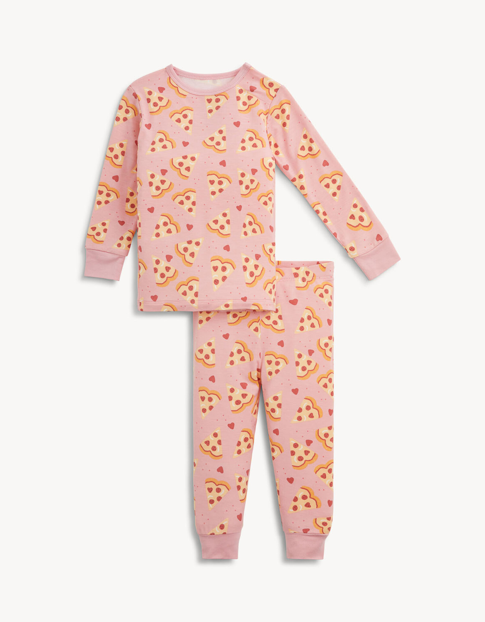 Magnetic Me MM Modal 2 Pc PJ Set Pizza My Heart PINK