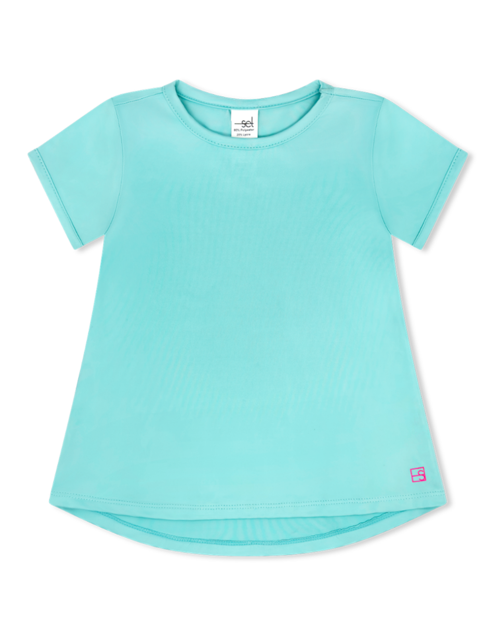 Set Athleisure Bridget Basic Tee Totally Turquoise