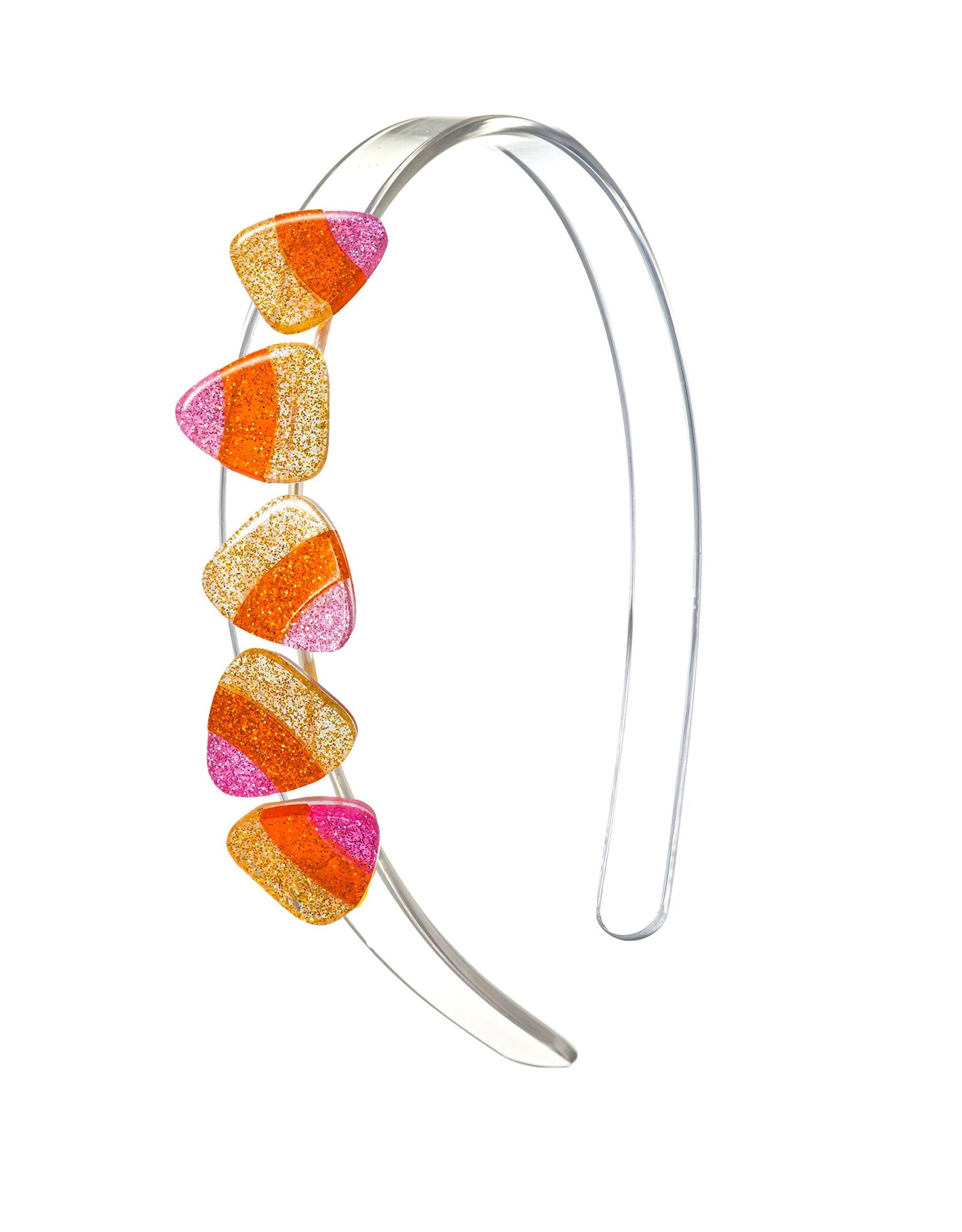 Lilies & Roses LR Headband Candy Corn Glitter H234A-23E