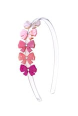 Lilies & Roses LR Headband Bows Shimmer Pink H037A-23S