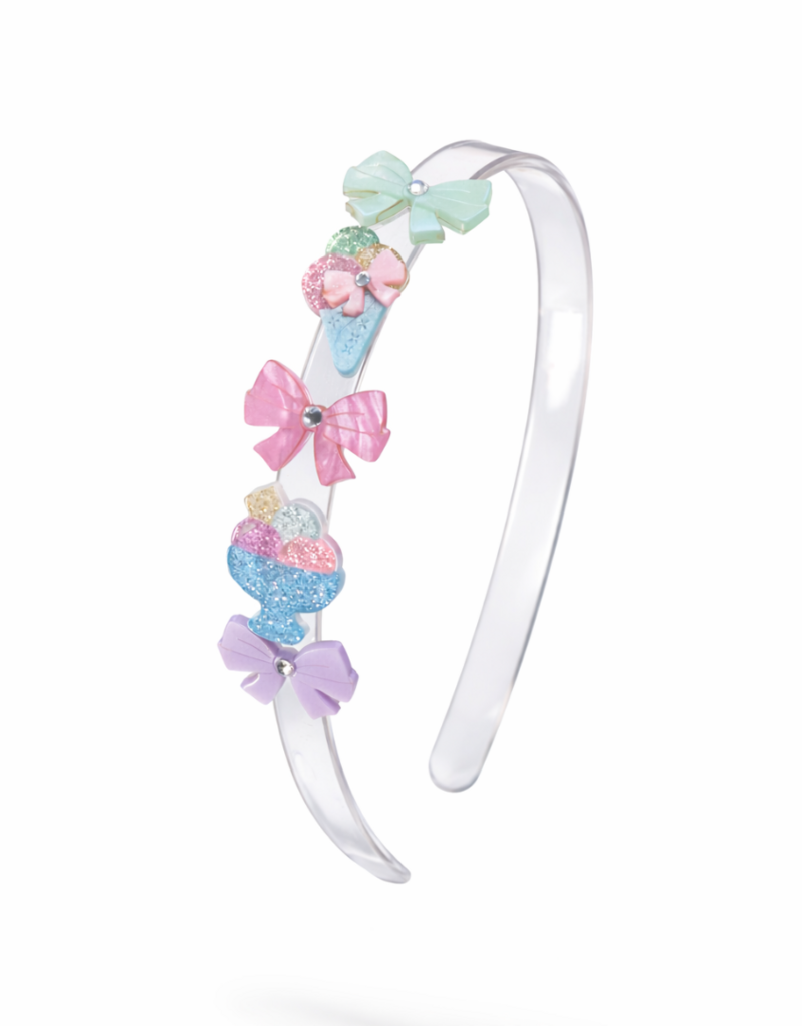 Lilies & Roses LR Headband Ice Cream Bows H1316AM-10F