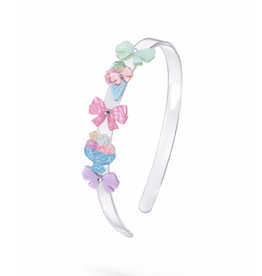 Lilies & Roses Headband Ice Cream Bows