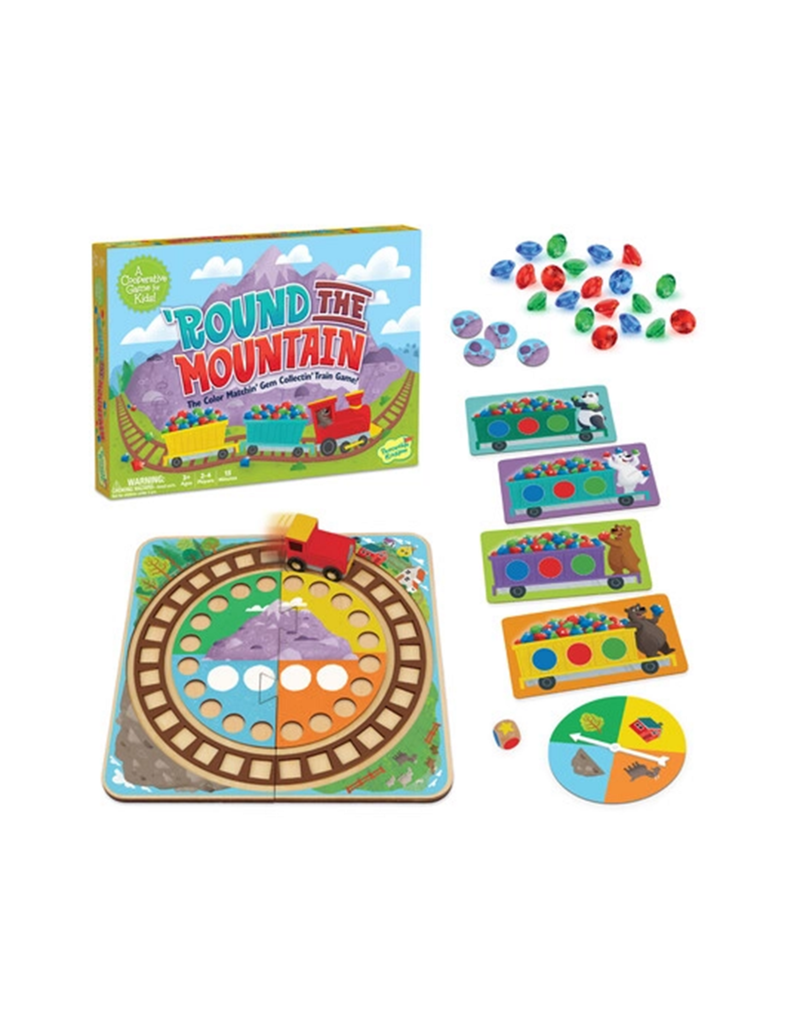 MindWare & Peaceable Kingdom Round the Mountain Board Game