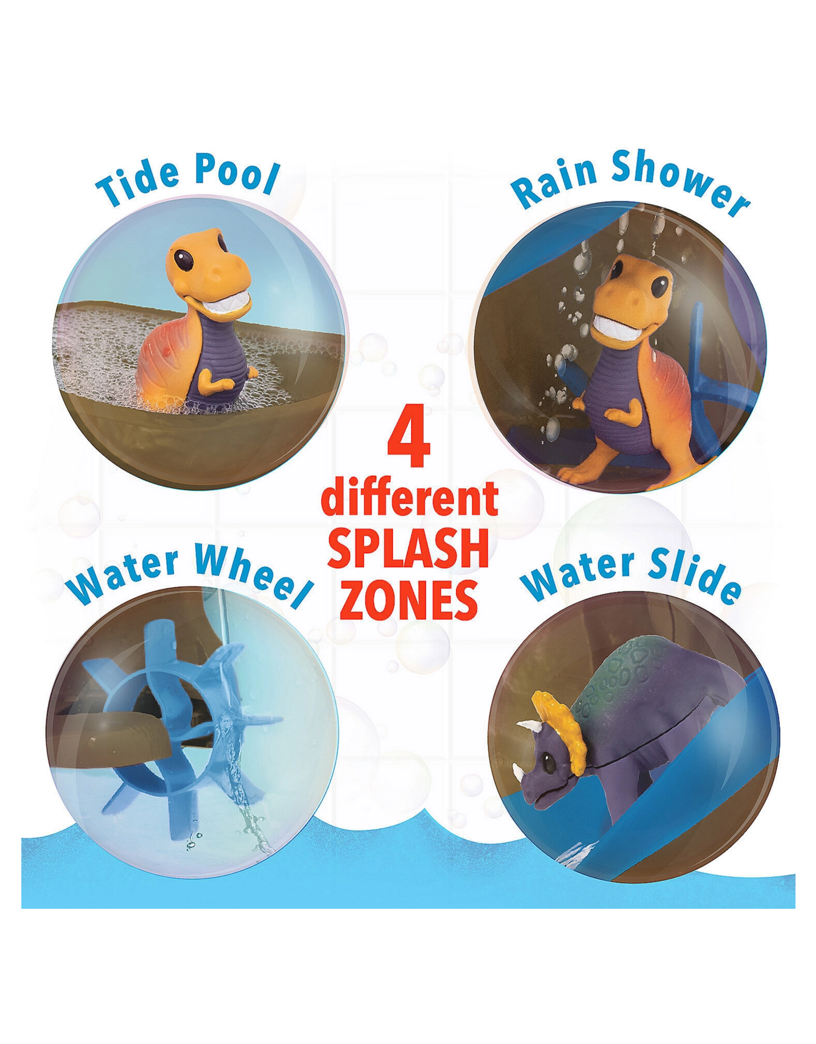 MindWare & Peaceable Kingdom Color Splash Water Park-Dinosaurs