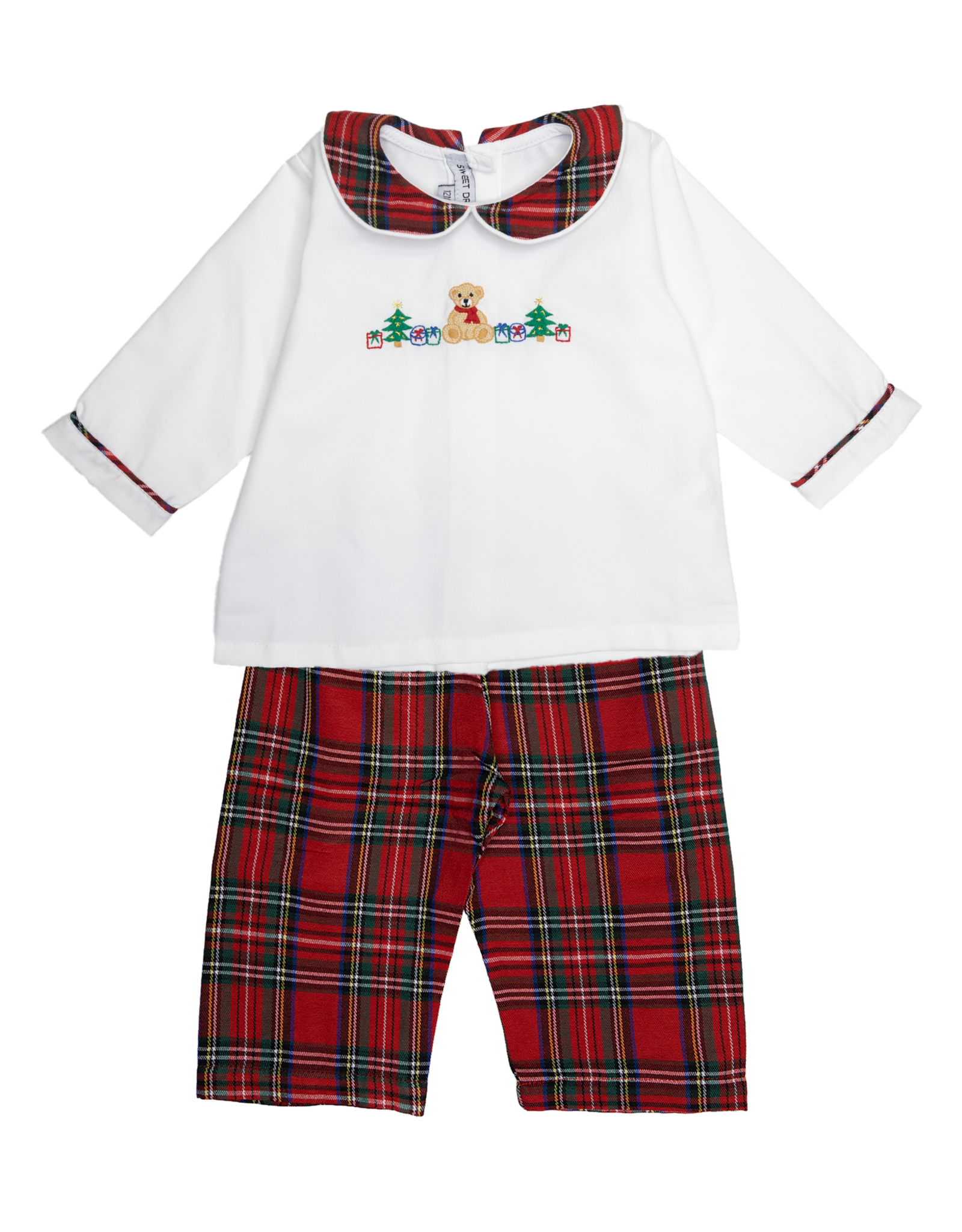 Sweet Dreams TT1493 Teddy Bear Embroidered Pant Set