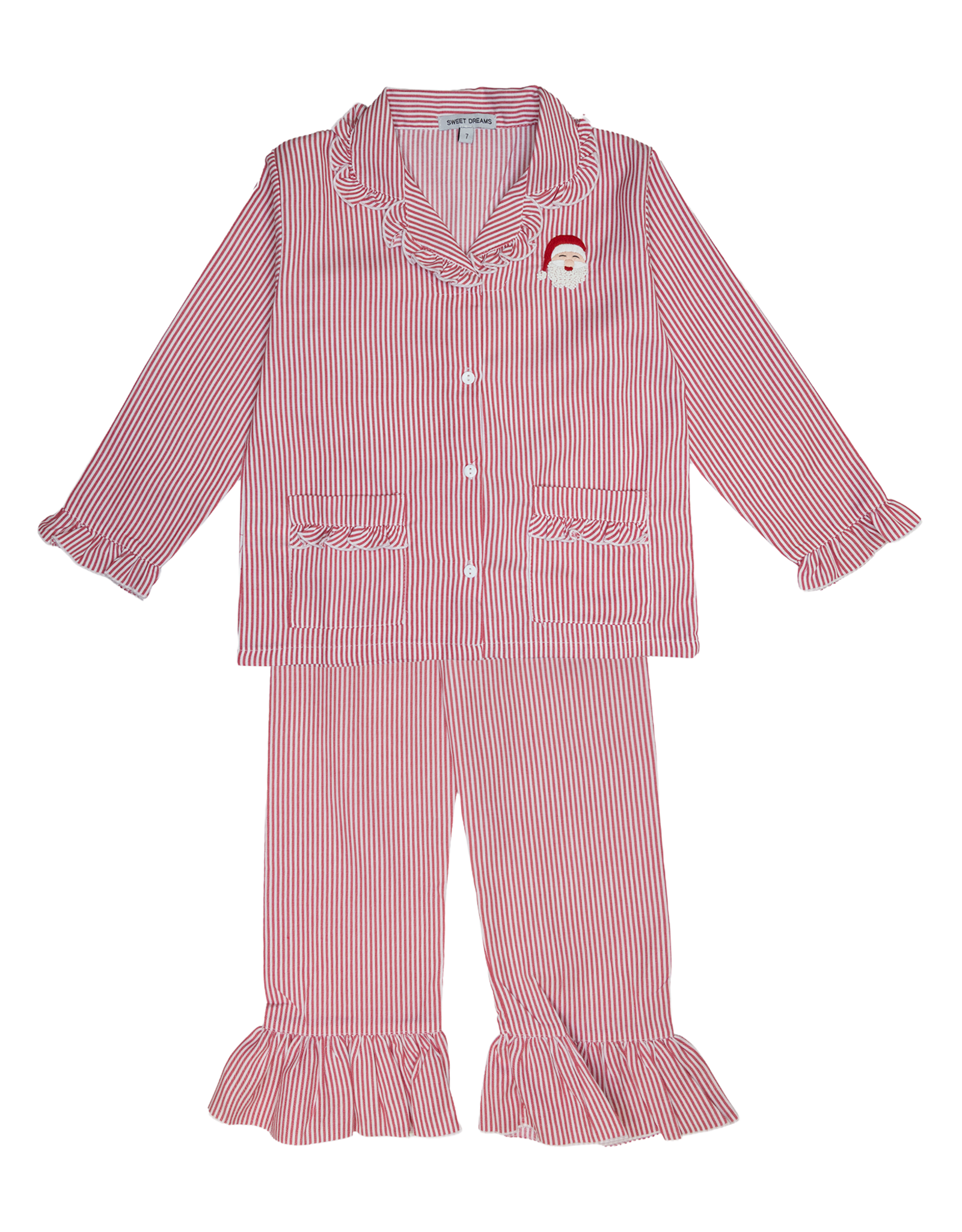 Sweet Dreams CI Santa Embroidered GIRL PJ