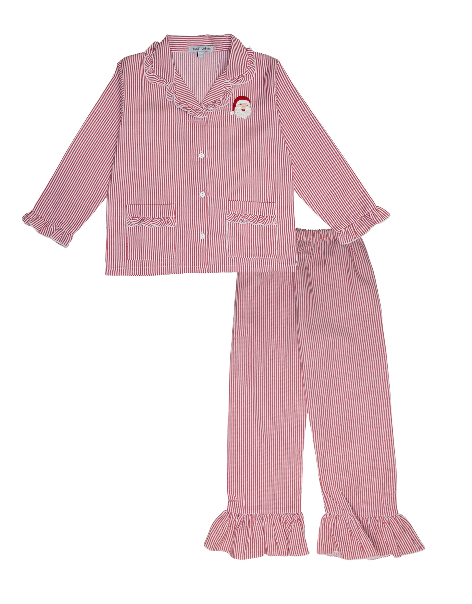 Sweet Dreams CI Santa Embroidered GIRL PJ
