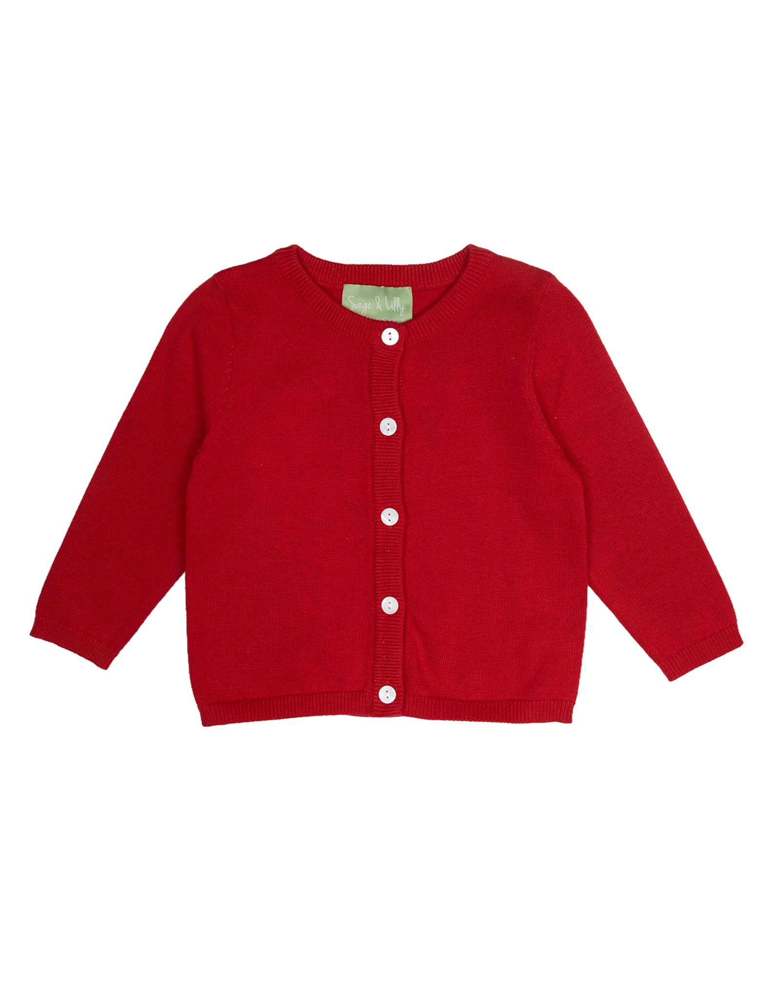 Sage & Lilly 2071 Red Cardigan Sweater