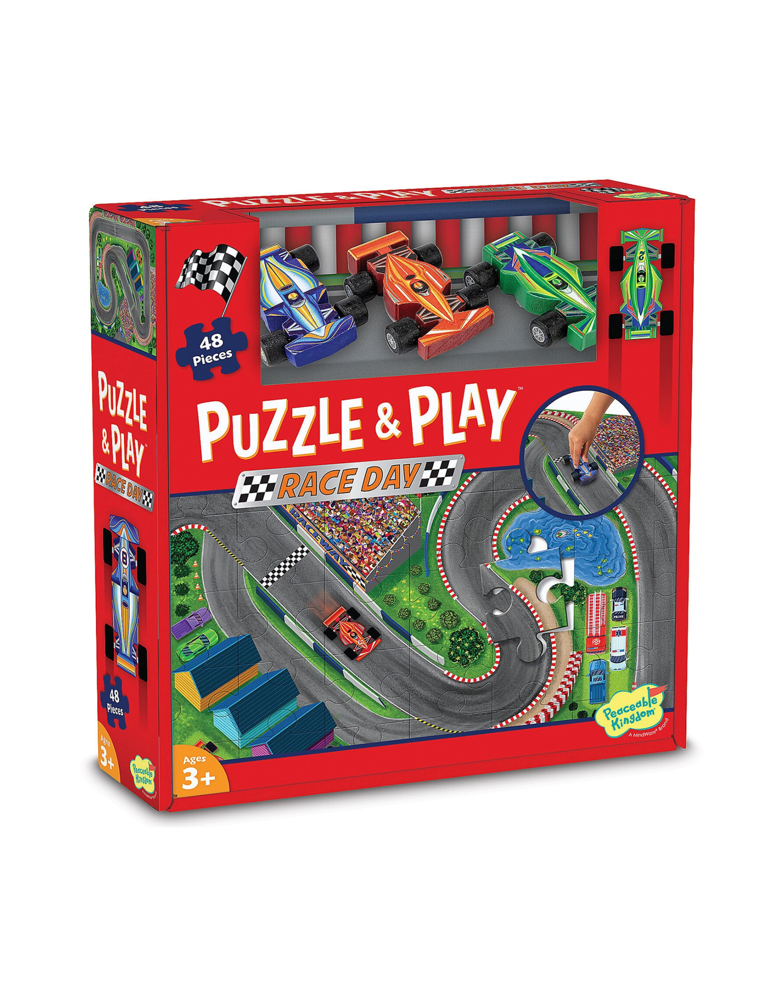 MindWare & Peaceable Kingdom Puzzle and Play: Race Day