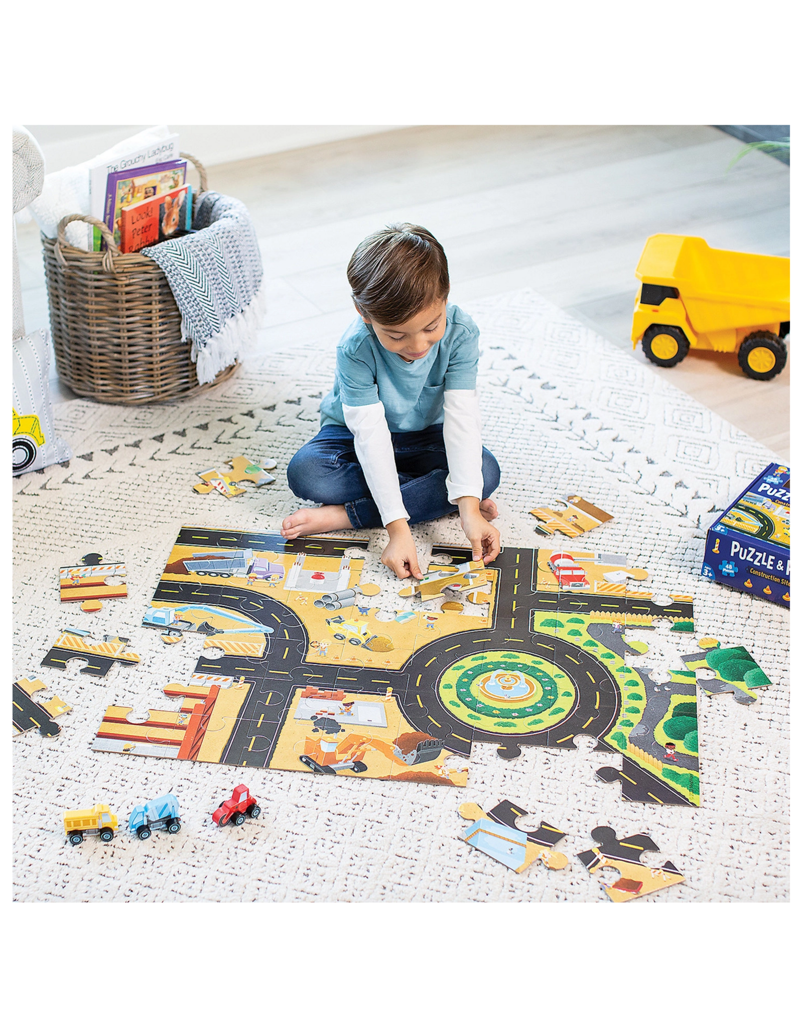 MindWare & Peaceable Kingdom Puzzle and Play: Construction Site