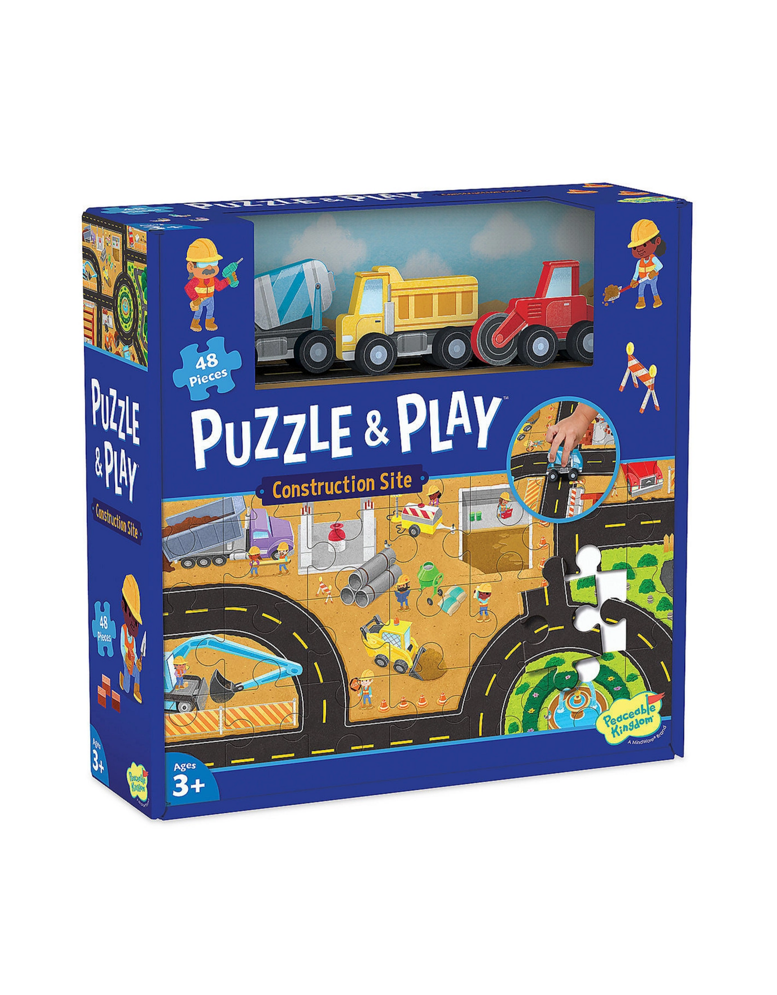 MindWare & Peaceable Kingdom Puzzle and Play: Construction Site