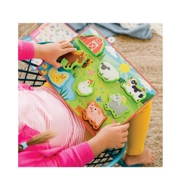 MindWare & Peaceable Kingdom Chunky Wooden Puzzle Farm