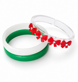 Lilies & Roses Bangle Red Bows