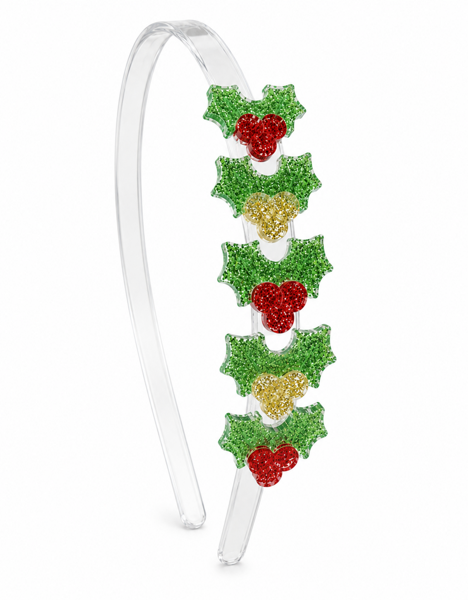 Lilies & Roses LR Headband Glitter Holly Berry H245BB-8J