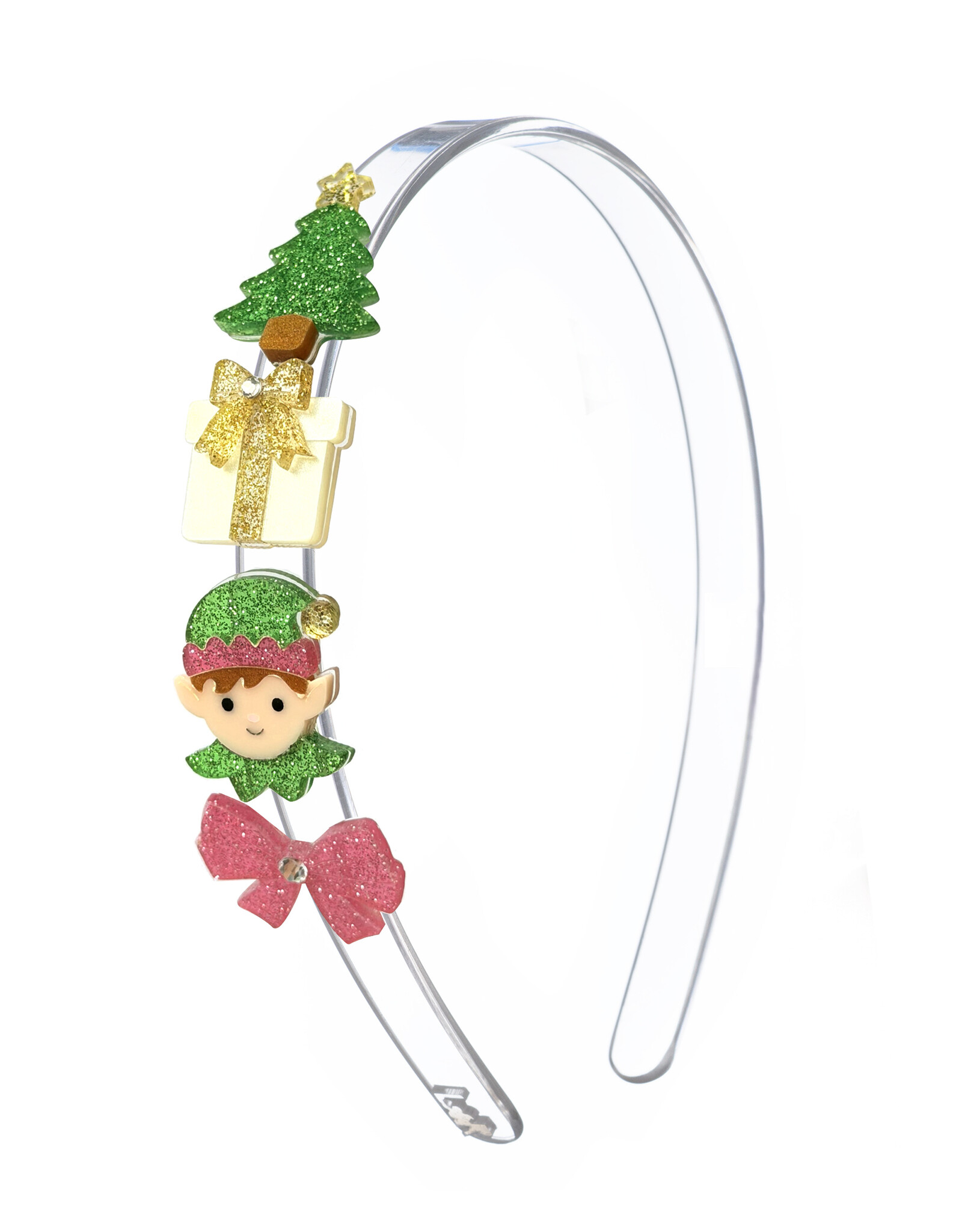 Lilies & Roses LR Headband Elf Present Tree H249C-3F