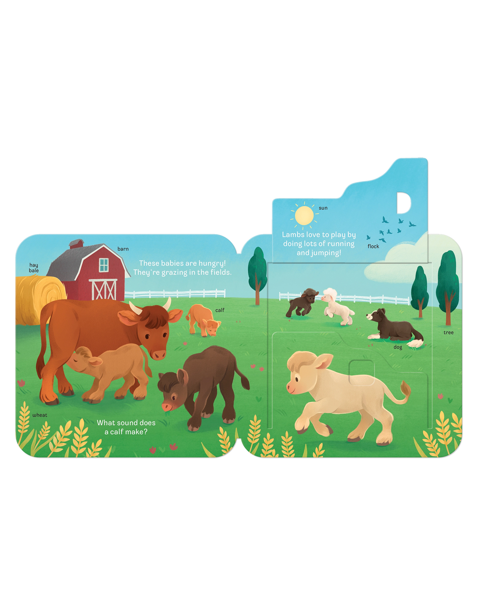 Cottage Door Press MOO Farm Babies Peek A Flap Board book