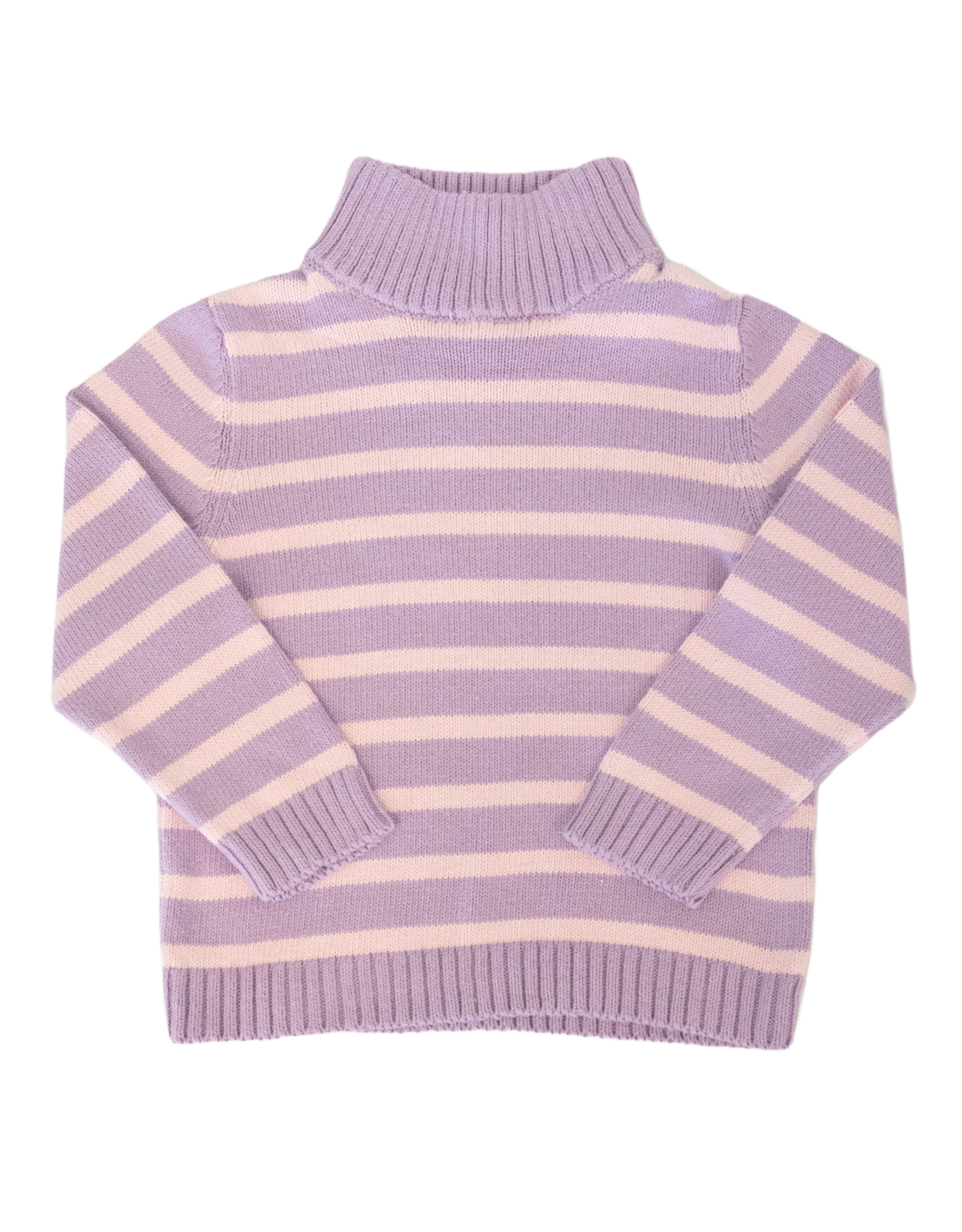 The Smiley Crab SCF26 Lavender/Lt. Pink Stripe Sweater