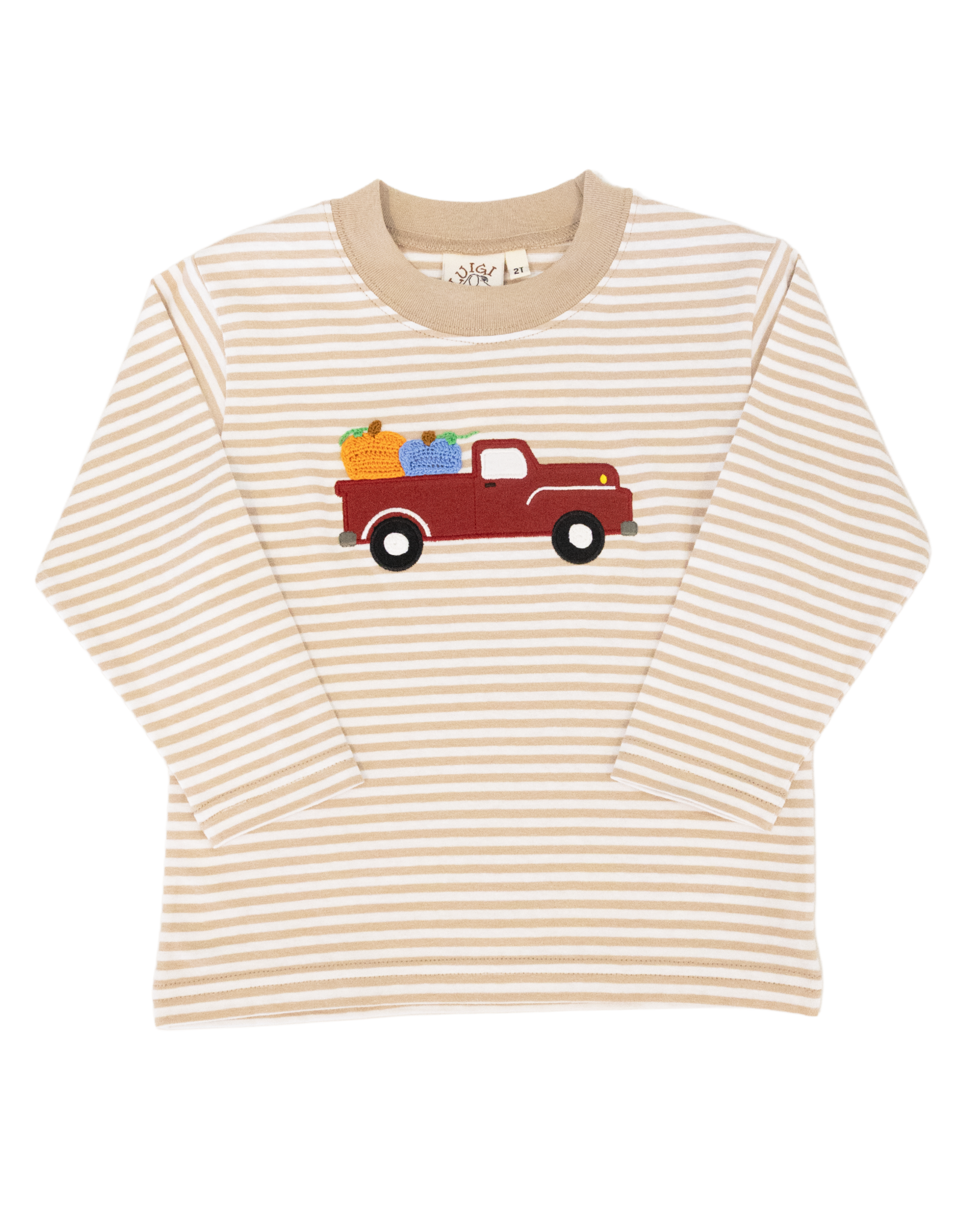 Luigi F26 LS Shirt Sand Stripe Pumpkin Truck