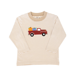 Luigi Long Sleeve Shirt Sand Stripe Pumpkin Truck