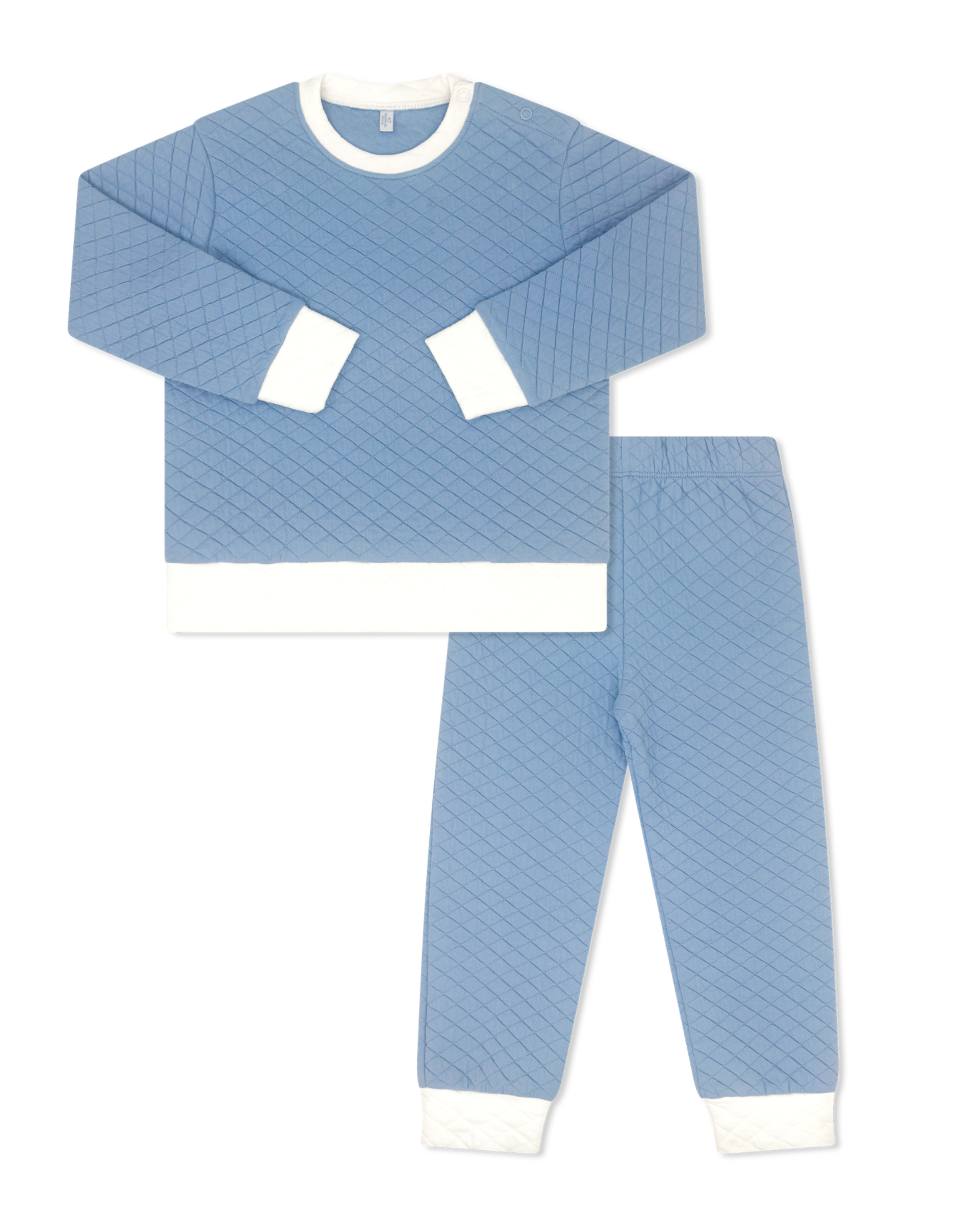 Lullaby Set Harris Quilted Playsuit Baylor Blue