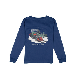 Properly Tied Long Sleeve Tee River Blue PT Express