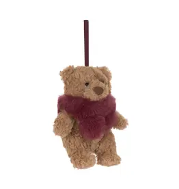 Jellycat Bartholomew Bear Winter Warmer Decoration