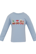 Claire and Charlie 5034PL Gingerbread Train Applique Shirt
