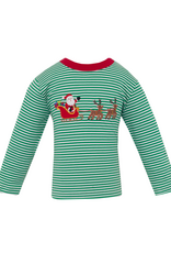 Claire and Charlie 5033PL Santa Sleigh Applique Shirt